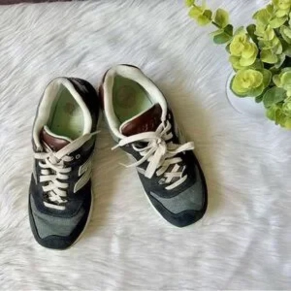 New Balance 574 Cruisin Lifestyle Sneakers Blue Denim Mint Green Size 7.5 - Picture 9 of 9